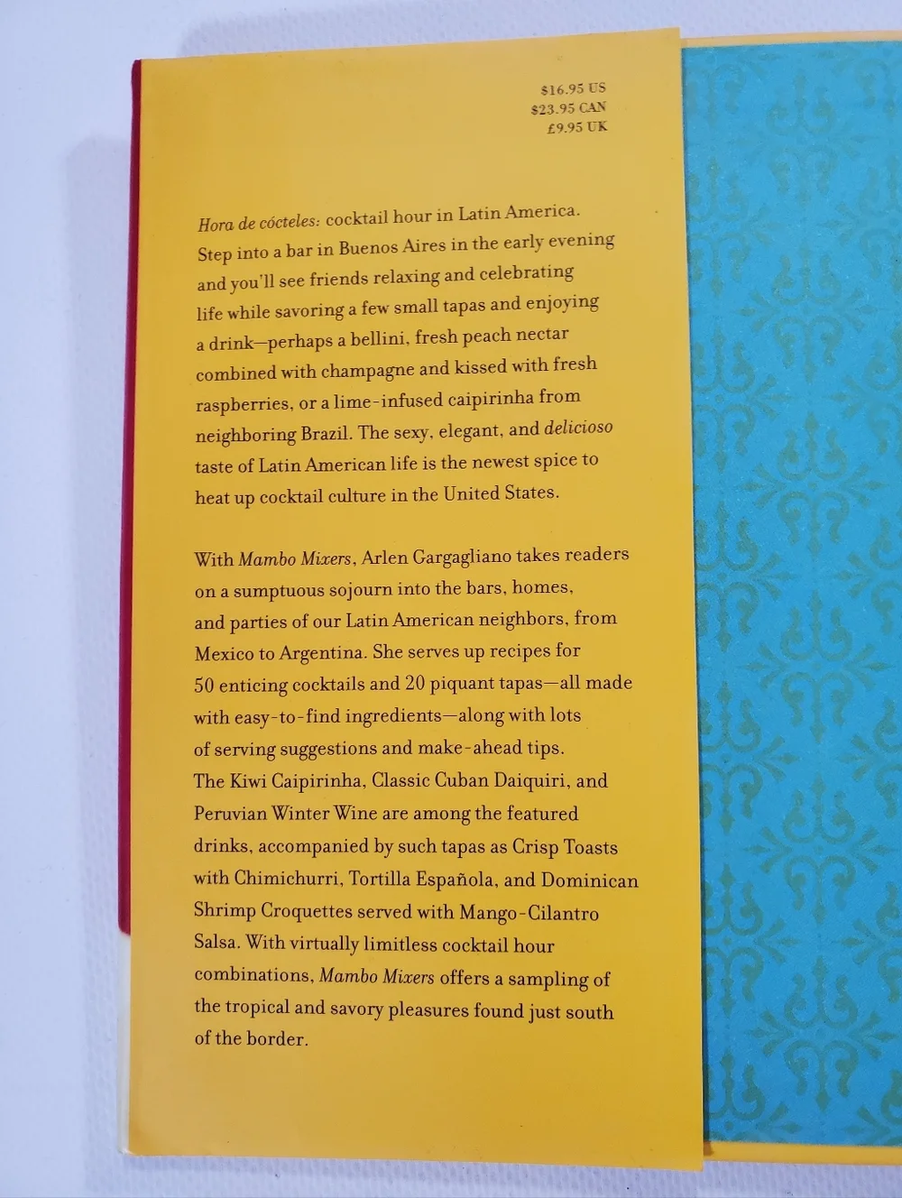 🟢 Mambo Mixers Cocktail Book by Arlen Gargagliano 50 Latin Cocktails Tapas